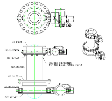 Double Dump Airlock drawing